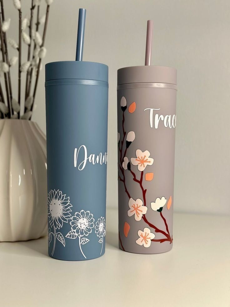 Bridesmaid Personalized Skinny Tumbler 20oz