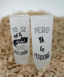 Set of 6 Frosted Personalized Shot Glasses