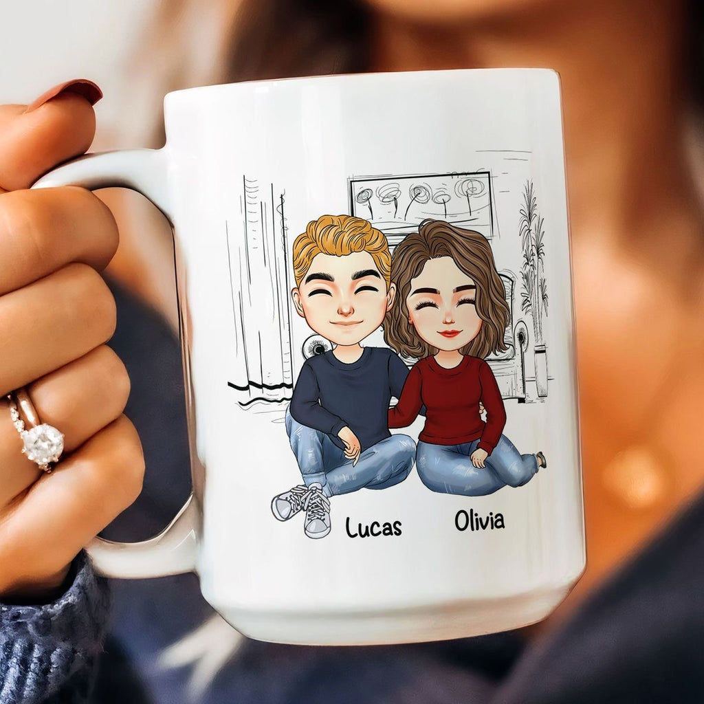 Custom Cartoon Couple Mug