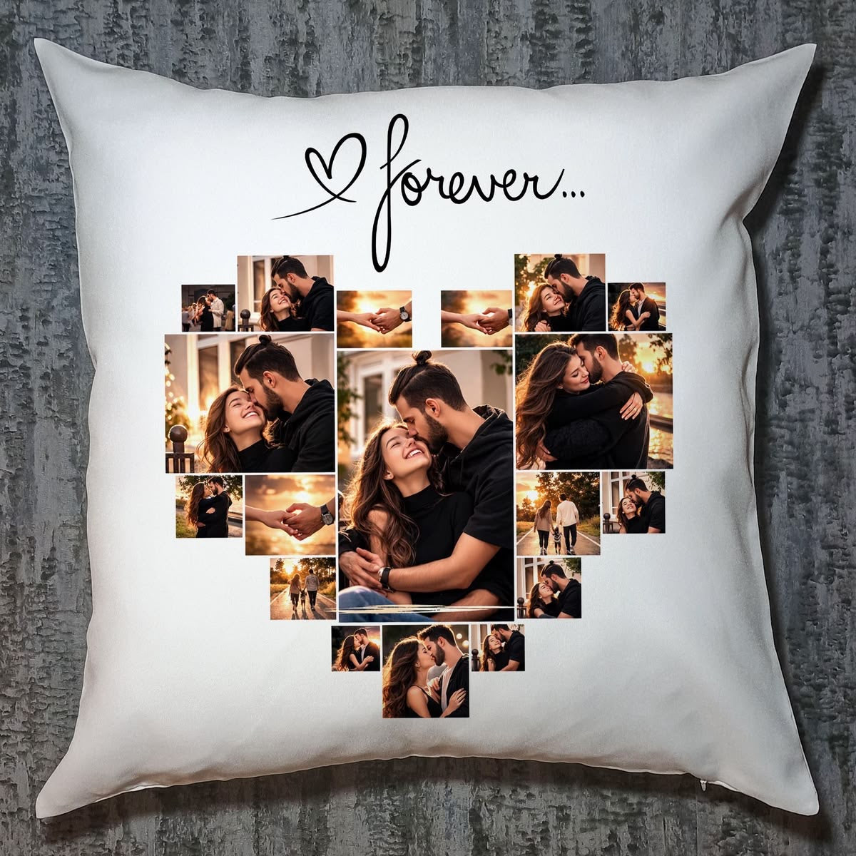 Custom Photo Collage Pillow