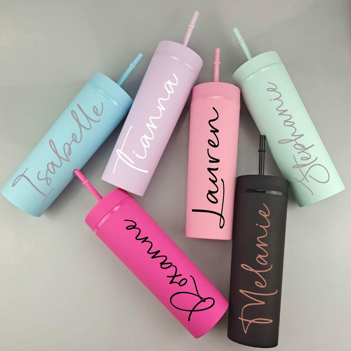 Bridesmaid Personalized Skinny Tumbler 20oz