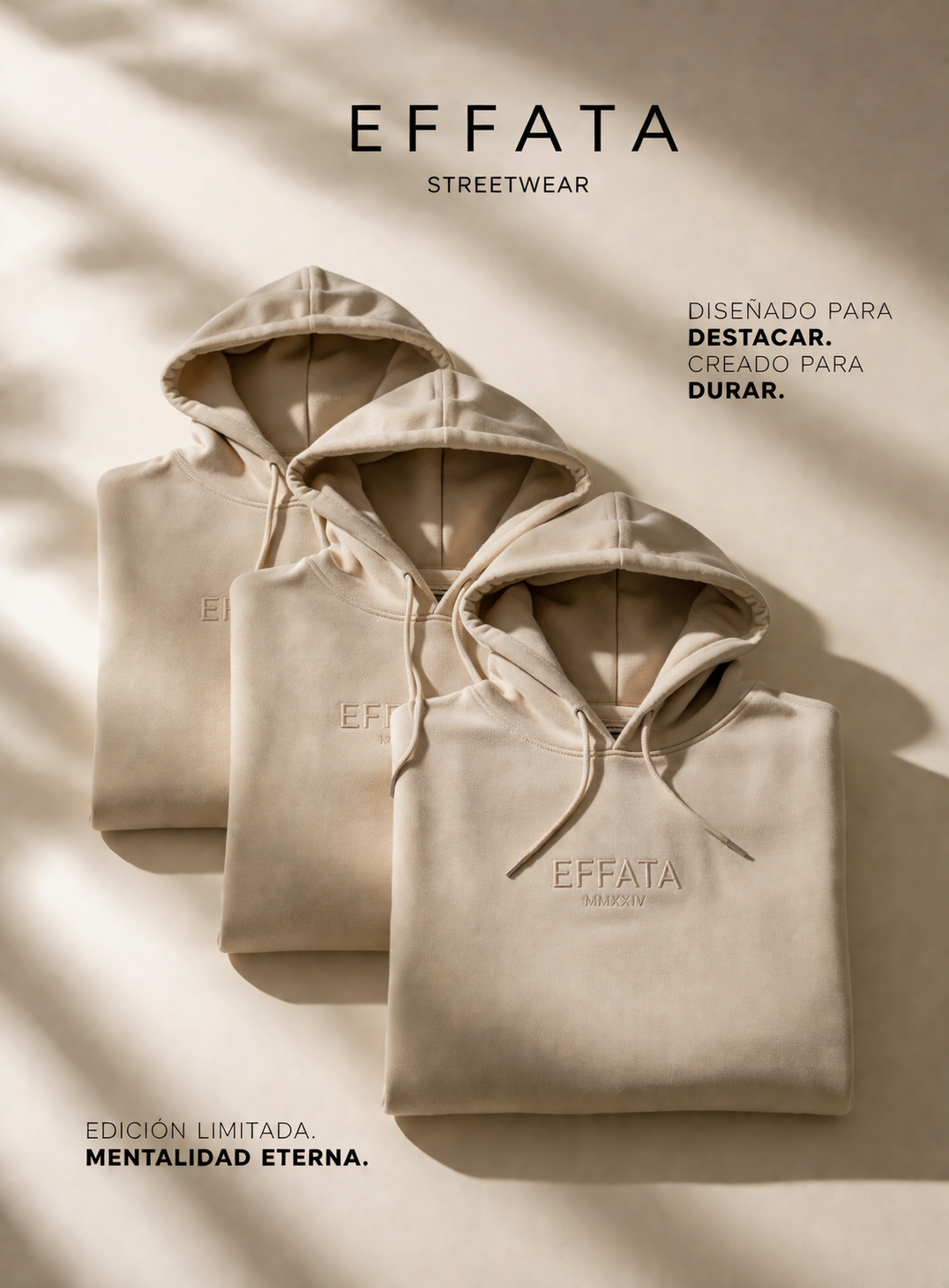 Effata Hoodie – Beige Edition