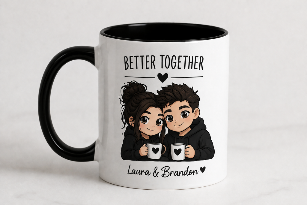 Custom Cartoon Couple Mug