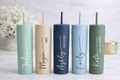 Bridesmaid Personalized Skinny Tumbler 20oz